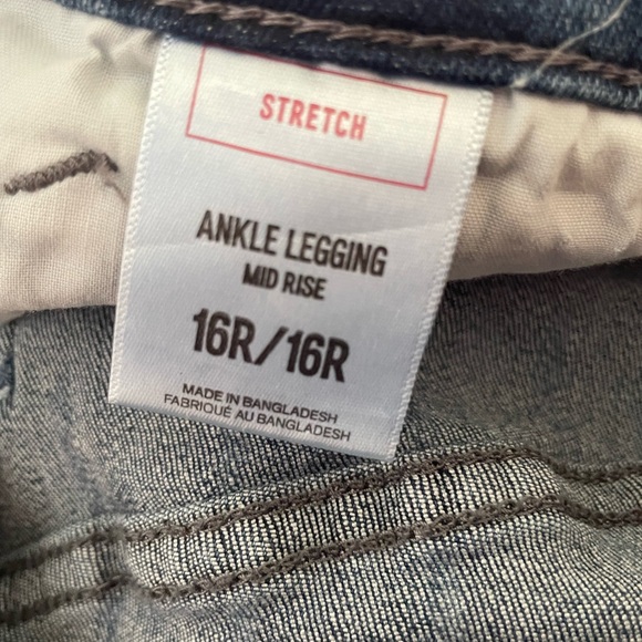 NEW Express Ankle Leggings, Mid-Rise Pinstripe Stretch Jeans - Picture 13 of 13